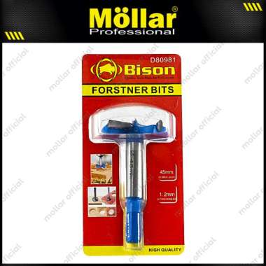 BISON D80981 Forstner Bit 45 mm Mata Bor Kayu Engsel Sendok Hole Saw