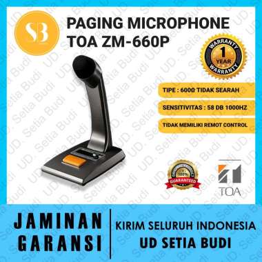 Toa ZM 660 P Paging Microphone Mikrofon Panggilian 660P
