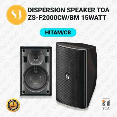 TOA ZS-F2000BM Speaker Sistem Dispersi Lebar F 2000 BM Wide Dispersion Hitam