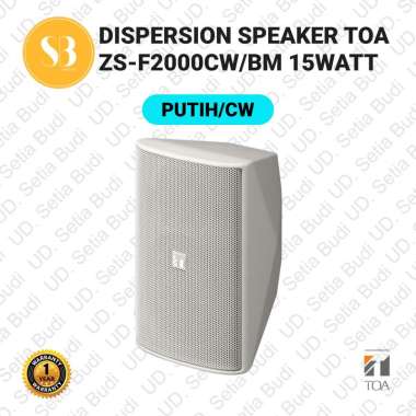 TOA ZS-F2000BM Speaker Sistem Dispersi Lebar F 2000 BM Wide Dispersion Putih