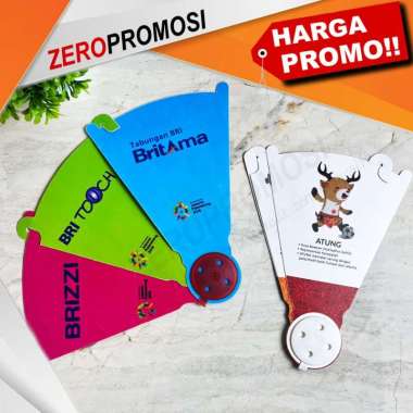 Souvenir Kipas Promosi Model Buku Mini Custom Desain