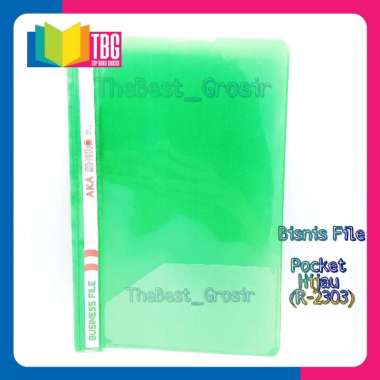 5 PCS BISNIS FILE POCKET / MAP BUSINESS FILE KANTONG / MAP SNEL / SNELHECTER HIJAU R-2303