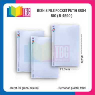 5 PCS BISNIS FILE POCKET / MAP BUSINESS FILE KANTONG / MAP SNEL / SNELHECTER PUTIH - BIG R-4590