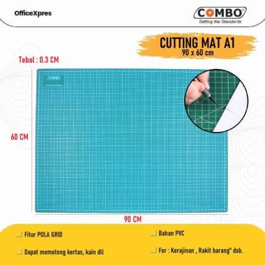 Alat Pemotong Cutting Mat / Alas Tatakan Potong Kertas A1 Combo / Alas Potong / Cutting Mat A1