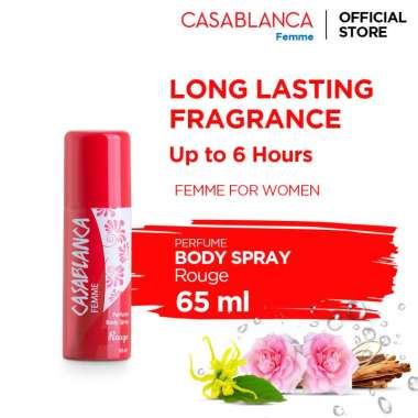 Casablanca Body Spray Rouge Parfum Wanita - Red [65 mL]