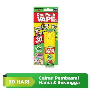 Fumakilla Vape One Push Green Tea Cairan Pembasmi Nyamuk [30 Hari] multicolour
