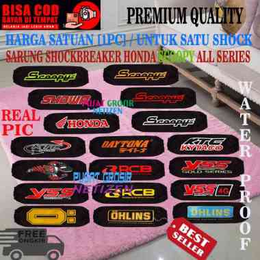 Sarung Shock Cover Shockbreaker Belakang Motor Scoopy All Varian honda Scoopy Ohlins wp rcb ktc yss 