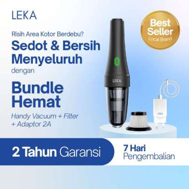 LEKA VC327 Rechargeable Vacum Cleaner - Portable Penyedot Debu Bundle Hemat