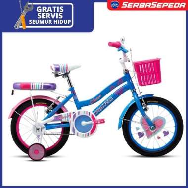 Wimcycle Clara Sepeda Anak 16 Inci - Biru Biru
