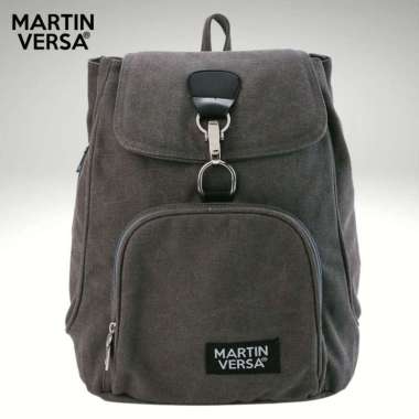 Martinversa TR5 Tas Ransel Backpack Wanita Kanvas Woman Bag Abu-abu
