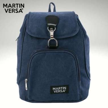 Martinversa TR5 Tas Ransel Backpack Wanita Kanvas Woman Bag Biru