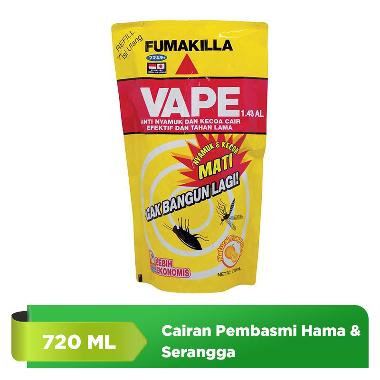 VAPE Anti Nyamuk dan Kecoa Cairan Pembasmi Serangga [720 mL/ Pouch] -
