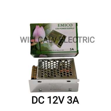 POWER SUPLAY ADAPTOR LAMPU STRIP 12V-3A