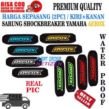 Sepasang Sarung shockbreaker cover shockbreaker belakang motor YAMAHA AEROX YSS WP KTC OHLINS SHOWA 