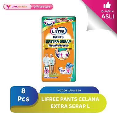 Promo Harga Lifree Popok Celana Ekstra Serap L8 8 pcs - Blibli