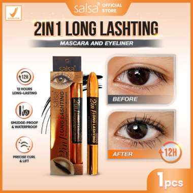 SALSA 2in1 Longlashting Mascara - Maskara 2in1 Eyeliner |
