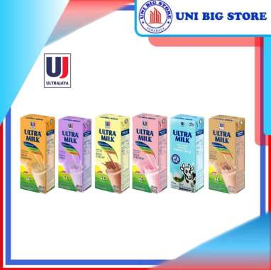 Susu Ultra Milk UHT - FULLCREAM - TARO - STAWBERRY - COKLAT 200 mL Taro