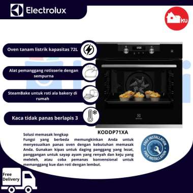 Oven Tanam ELECTROLUX LISTRIK KODDP71XA