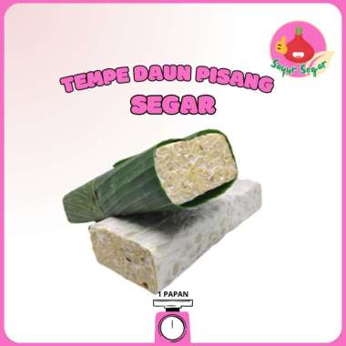 Tempe Daun Pisang 1pcs / Tempe Sayur - Bawangbagus
