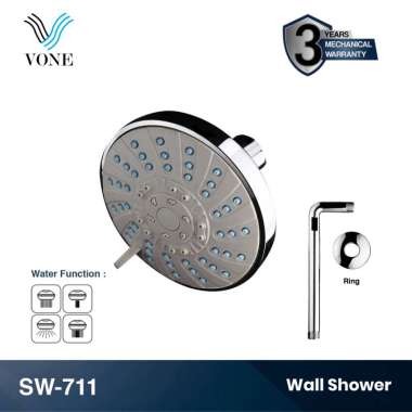 VONE Shower Wall Tembok Mandi Head Kepala Tanam Bulat SW-711