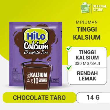 HiLo Chocolate Taro 10 Sachet - Minuman Cokelat Tinggi Kalsium