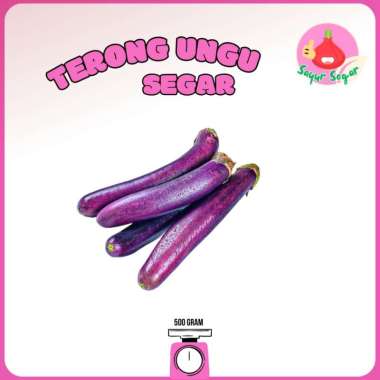 Terong Ungu 1Kg / Terong Panjang / Terong Sayur - Bawangbagus 500gr