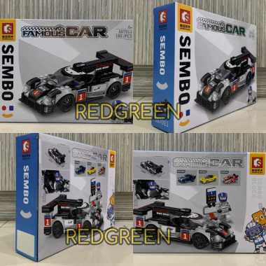 mainan anak sembo block mobil balap sembo block famous car kado ultah 607011