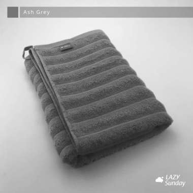 Handuk Mandi - Premium Towel 70x140 cm - LAZY Sunday Ash Grey