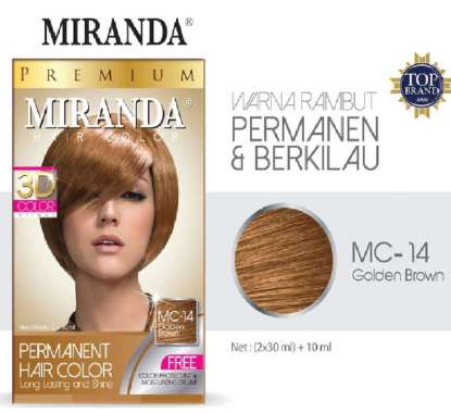 Miranda Hair Color MC14 Golden Brown