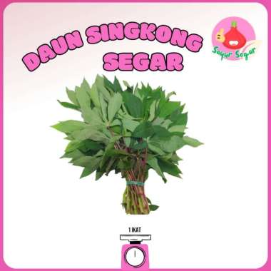 Daun Singkong 1 Ikat / Sayur Singkong / Sayur Segar - Bawangbagus