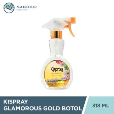 Kispray Pewangi dan Pelembut Botol Glamorous Gold 318 mL - Pelicin Pewangi dan Pelembut Pakaian