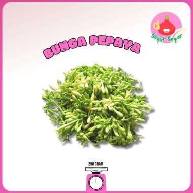 Bunga Pepaya 250gr / Kembang Pepaya / Sayur Pepaya - Bwangbagus