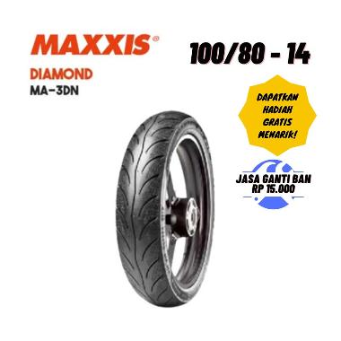 Maxxis Diamond MA-3DN [100/80 - 14] Ban Depan Ban Maxxis Matic Tubeless