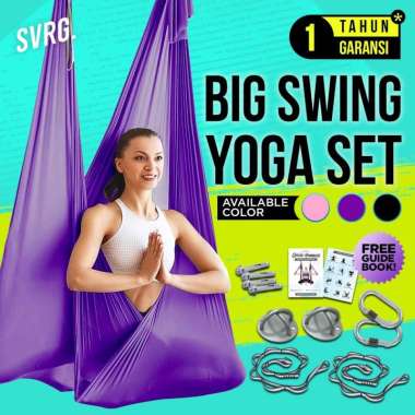 Big Swing Yoga 5M | Anti Grafity Swing Yoga | Aerial Yoga Hammock Purple