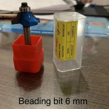 Mata profil beading bit Ast 6 mm as seperempat inch router