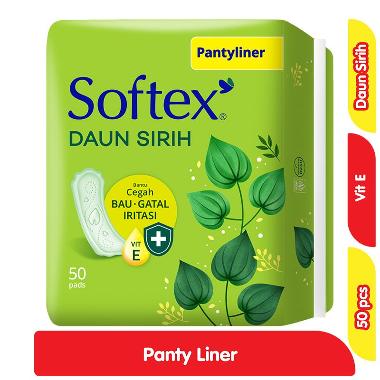 Promo Harga Softex Pantyliner Daun Sirih Regular 50 pcs - Blibli