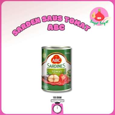 Sarden ABC Tomat 155ml / Ikan Sarden - Bawangbagus
