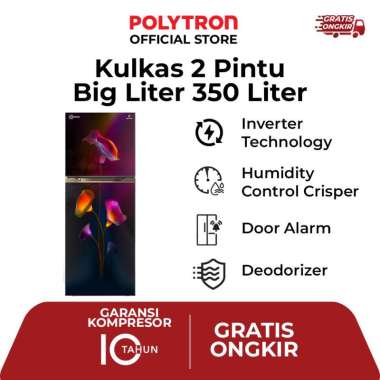 Kulkas POLYTRON New Belleza Big Liter 2 pintu PRM 495MTR