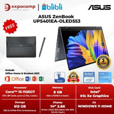 ASUS ZenBook UP5401EA-OLED553 GREY CORE i5-1135G7