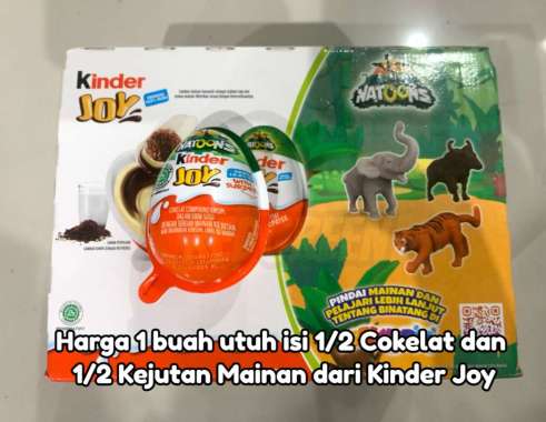 Promo Harga Kinder Joy Chocolate Crispy Natoons 20 gr - Blibli