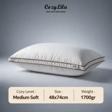 Cozylila Bantal Hotel Bulu Angsa Asli 40% Down (Prime)