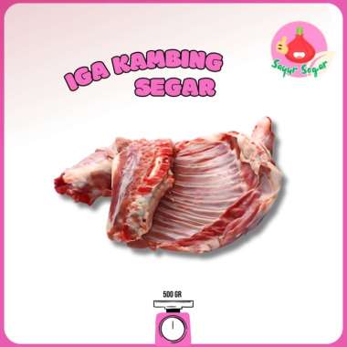 Iga Kambing 500gram / Daging Kambing Segar - Bawangbagus