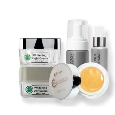 [NIHAYA SKINCARE] Paket Super Kinclong Whitening Series + Radiance Gold Gel Ms Glow Original Extra G