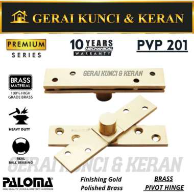 PALOMA PVP 201 PIVOT HINGE ENGSEL PUTAR JENDELA BRASS GOLD PB EMAS