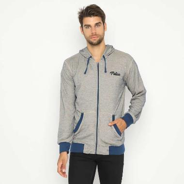 POLICE Hoodie Bordir Pria 26210028 Coklat XL