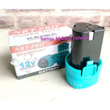 NRT PRO 12 V Baterai Battery Bor Cordless Drill 2000 mAh 12V Li-Ion