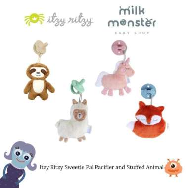 Itzy Ritzy Sweetie Pal Pacifier and Stuffed Animal/empeng bayi soother Fox