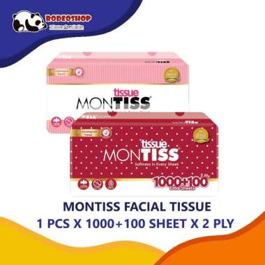 Montiss Facial Tissue 1000 Sheets MULTICOLOR