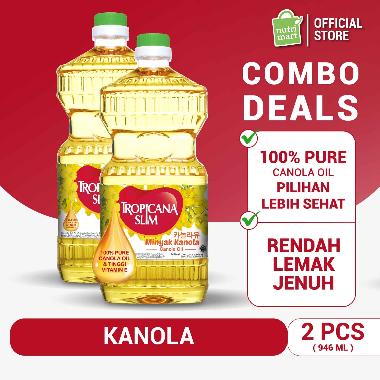 Promo Harga Tropicana Slim Canola Oil 946 ml - Blibli