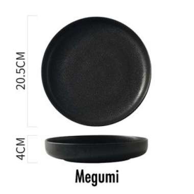 Hoomey Japan Series Piring Makan Cekung Keramik (8inch) | Deep Plate Jepang Ceramic Wadah Makanan - 